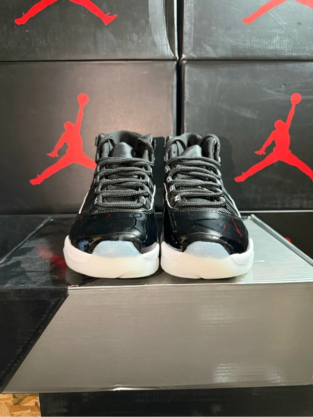 Jordan 11 Retro Jubilee Black/White Retro Low-Top Basketball Sneakers